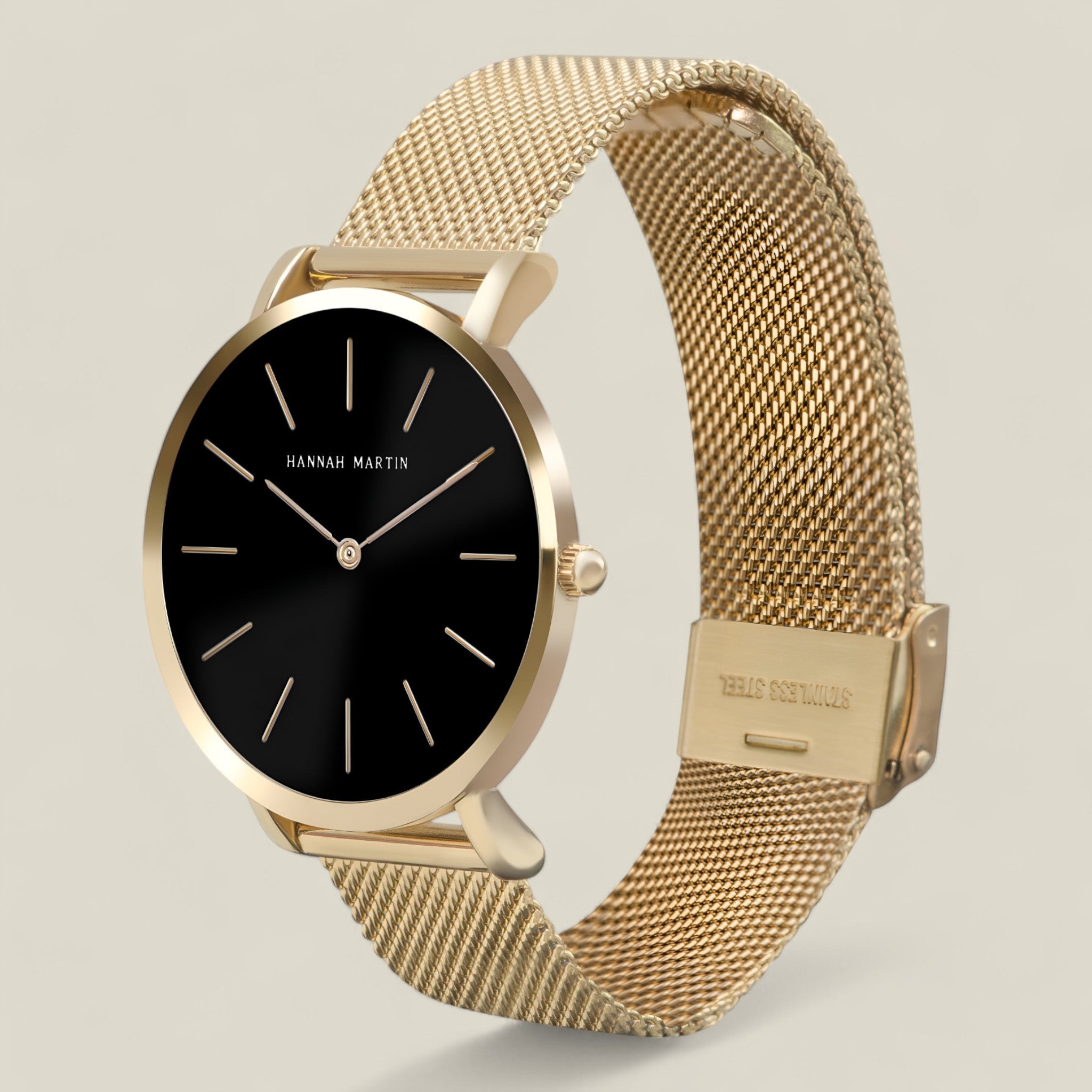 Dana | Runde goldene Uhr - Zeitlose Eleganz - - - Concept Fashionlab