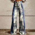 Patchwork-Schlagjeans - Vintage-inspirierter Boho-Denim