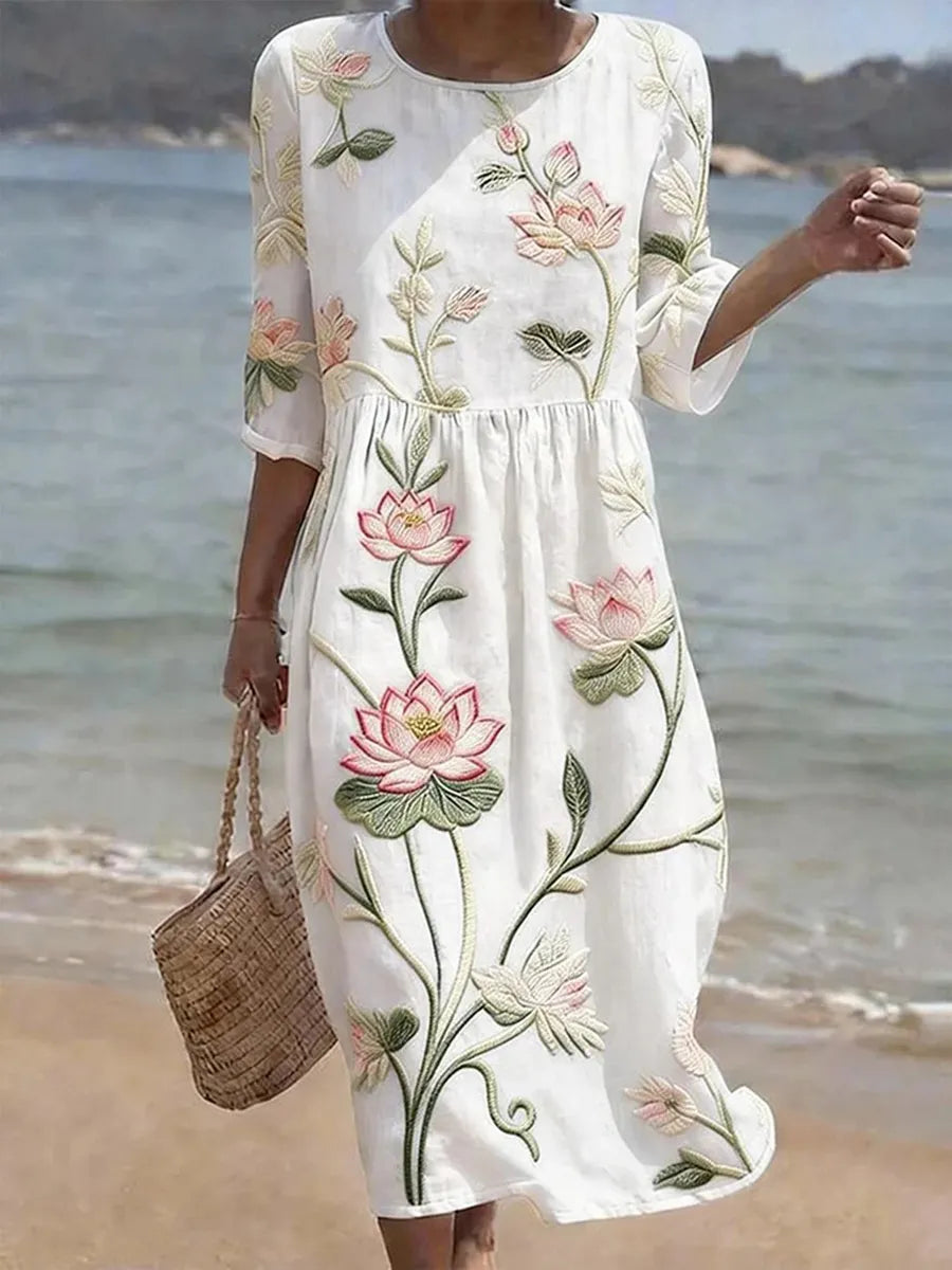 Chloe | Elegantes Blumenkleid - - Dresses - Cow Clothing