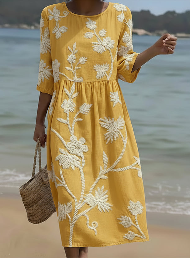 Lauren | Elegantes Blumenkleid - - Dress - Cow Clothing