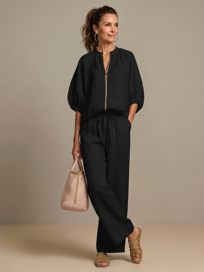 Sabrina | Jacken-Oberteil-Set - - - Cow Clothing