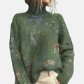 Luxuriöser Rollkragen-Strickpullover
