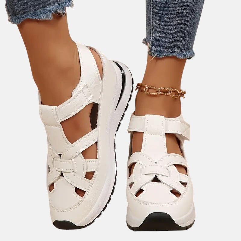 Sportliche Komfortsandalen für den Alltag - Weiß - Sandals - Concept Fashionlab