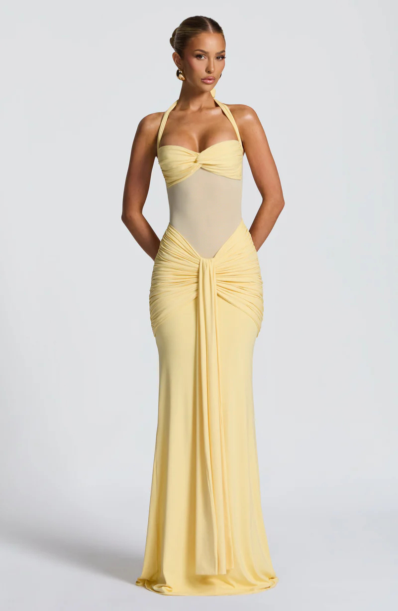 Hourglass Gown — Glamorous Silhouette & Elegant Detailing - - Maxi Dress - Concept Fashionlab