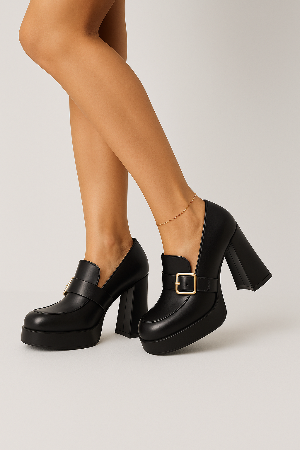Damen Pumps mit Schnalle - Rot - Damen > Sandalen > Absatz - Concept Fashionlab