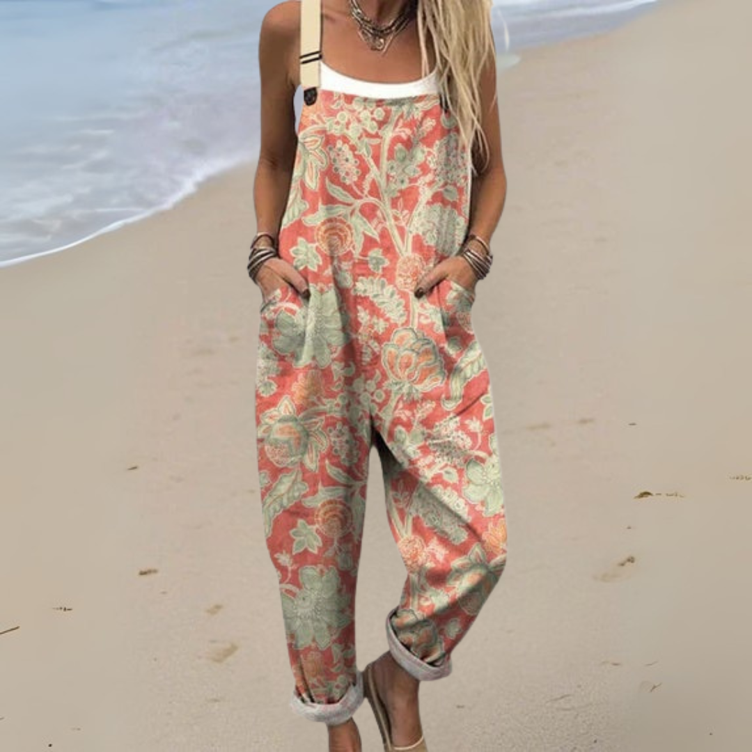 Ellis – Vintage-Blumenkleid - Overall - - Cow Clothing