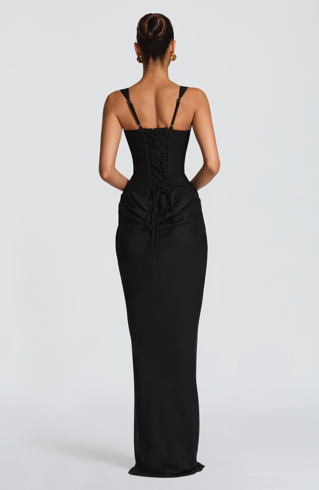 Hourglass Maxi Kleid — Skulpturierte Silhouette, Müheloser Stil - - Maxi Dress - Concept Fashionlab