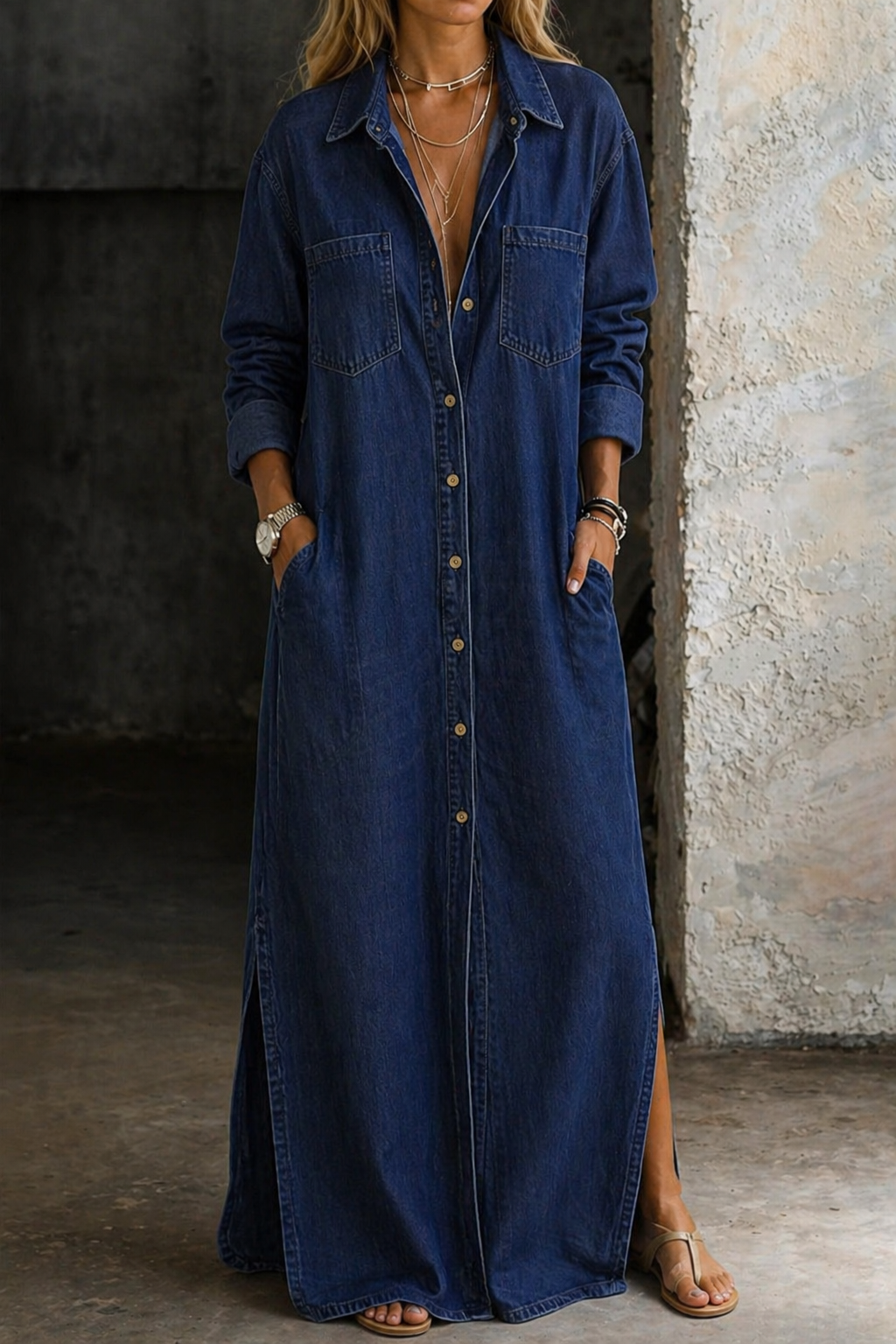 Delana | Button-Down-Kleid - - Dress - Hazel & Mae