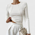 Mühelos komfortables Langarm-Top Damen
