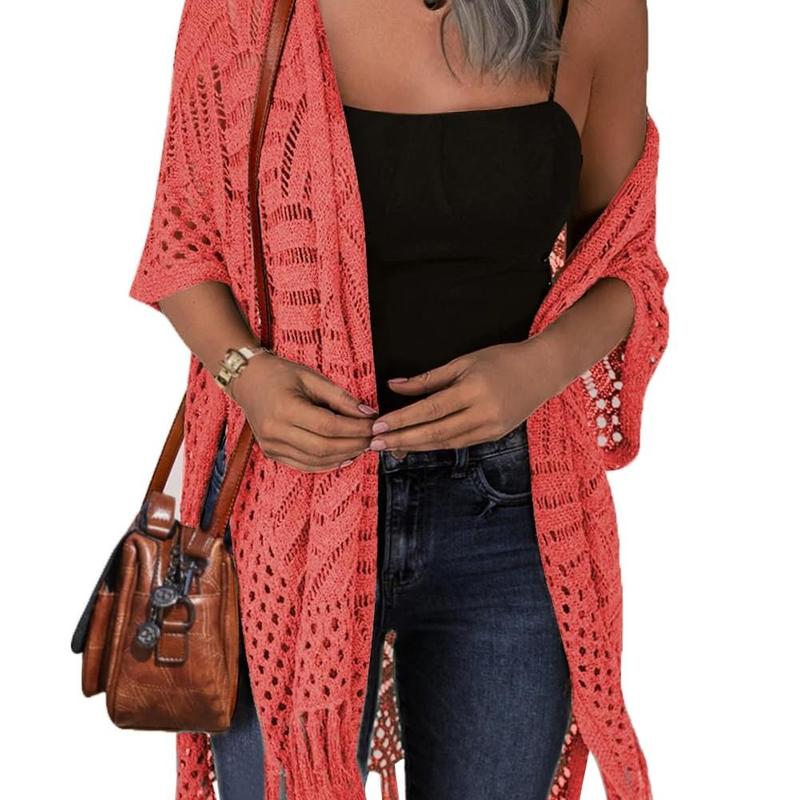 Cozy Summer Hollow-Out Tassel Outerwear - - Outerwear - Concept Fashionlab
