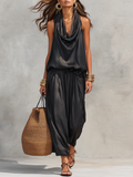 Nomadisches drapiertes Hosen-Set