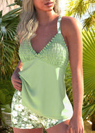 Ever Tankini-Set mit Raffungen – Bademode mit Blumenprint und figurbetonter Passform