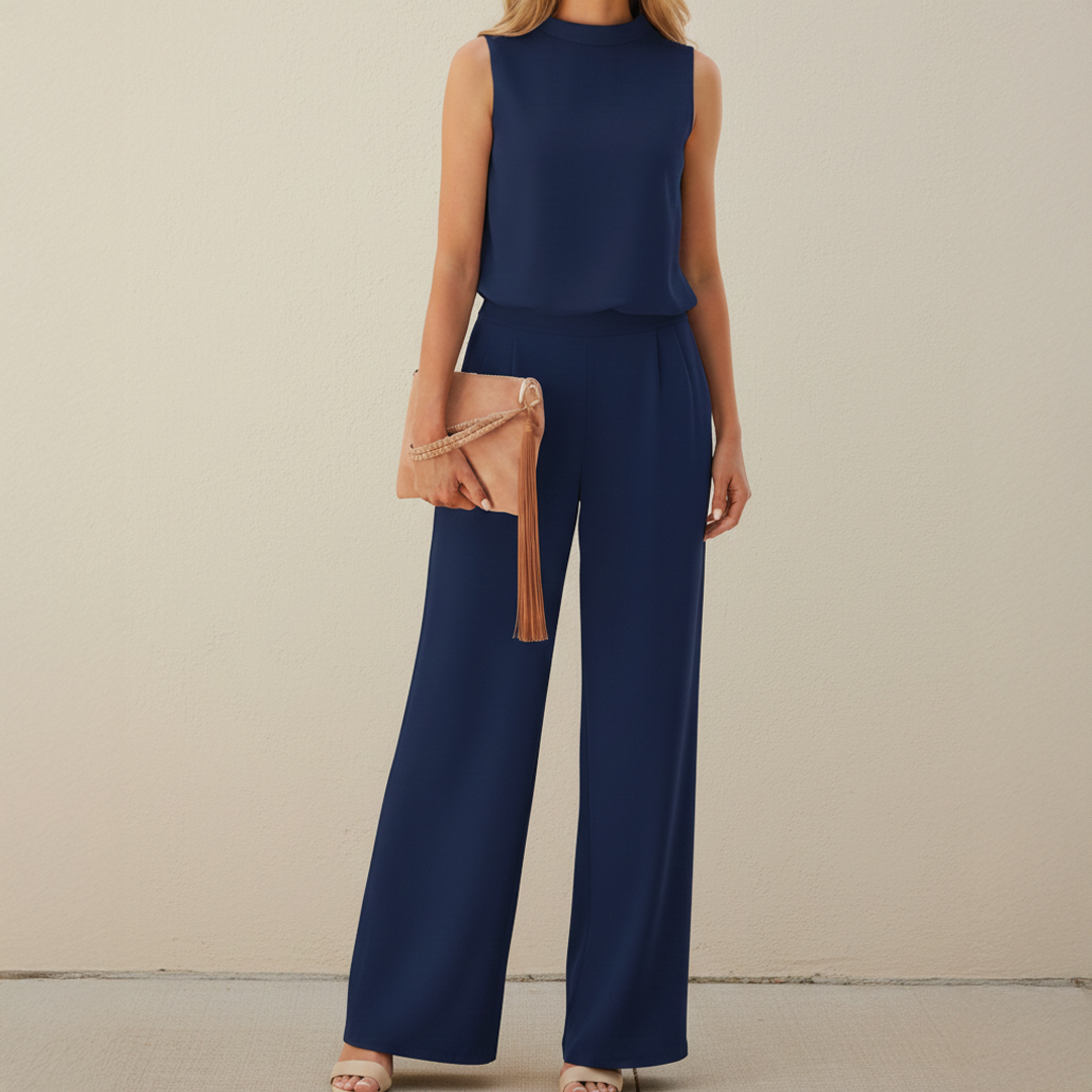 Ariana - moderner Jumpsuit - Blau - Jumpsuit - Concept Fashionlab Boutique