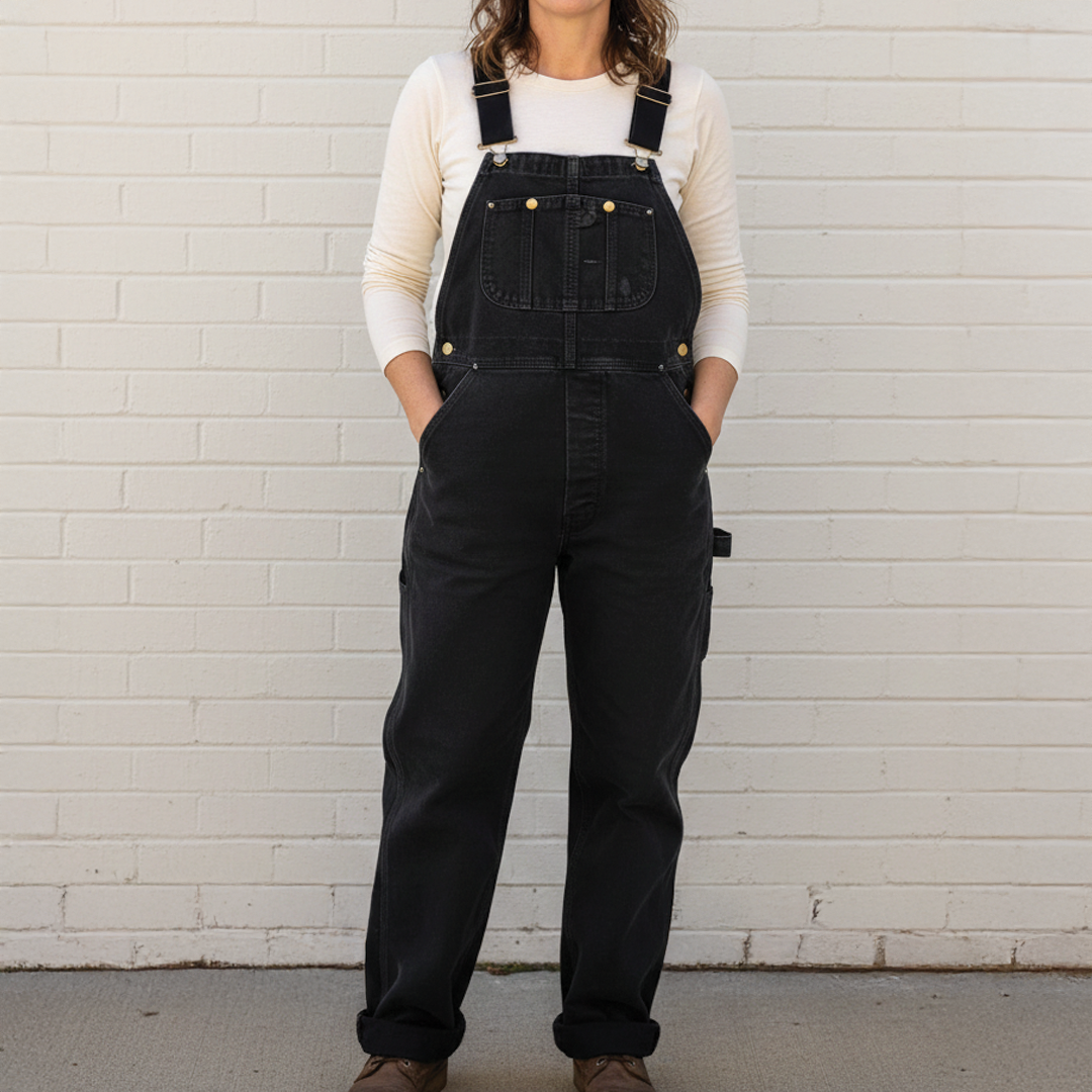 Carol - Utility-Latzhose - Schwarz - Pants - Concept Fashionlab Boutique