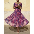 Korsettkleid mit Blumenmuster - Elegantes Blütenmuster, figurbetonte Passform