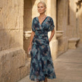 Luna | Elegantes blaues Kleid