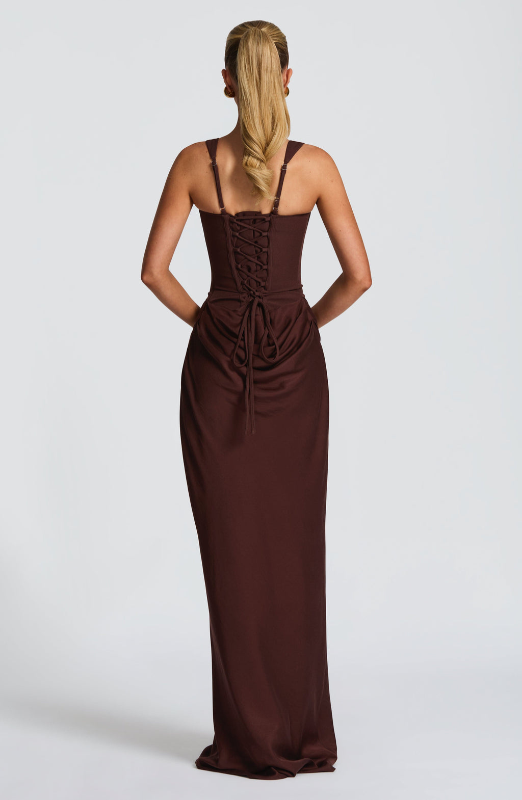 Hourglass Maxi Kleid — Skulpturierte Silhouette, Müheloser Stil - - Maxi Dress - Concept Fashionlab