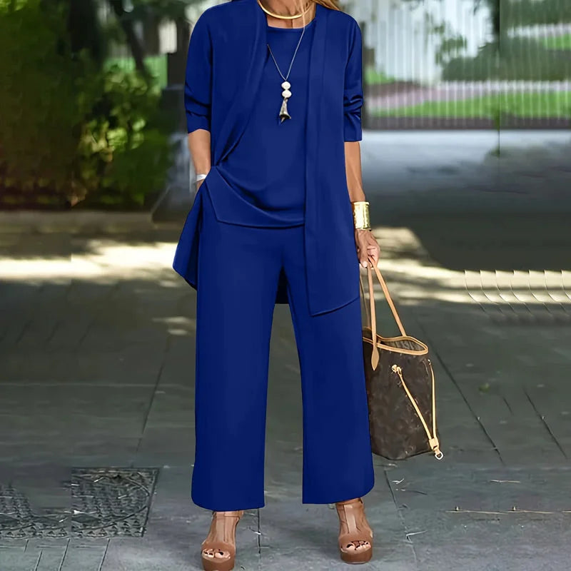 Kaevia™ – 3-teiliges Lounge-Set in lockerer Passform - Blau - Sets - Anna & Rose Tampa