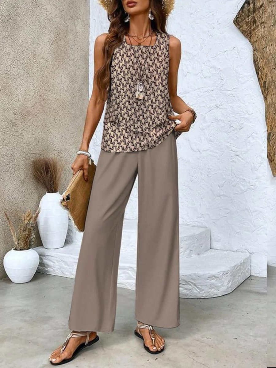 Nora™ – Elegantes zweiteiliges Sommerset - Braun - - Cow Clothing