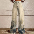 Jeans mit weitem Bein und einer mutigen, fließenden Silhouette