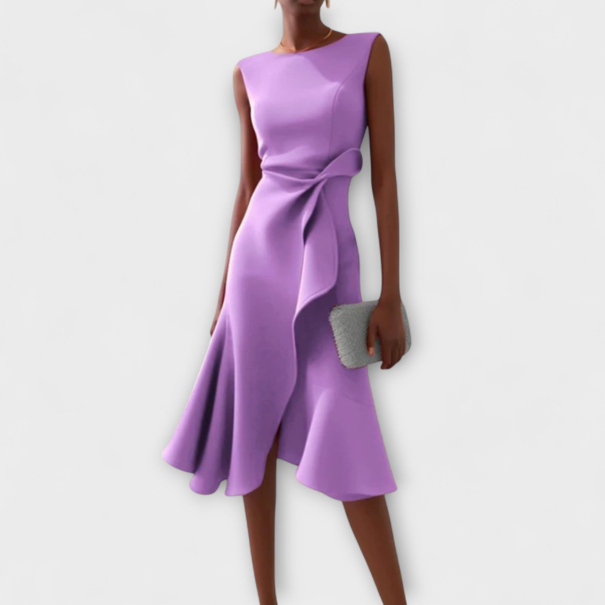 Darlene | Elegantes Midikleid - Lila - - Cow Clothing