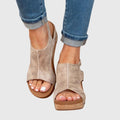 Lauren gepolsterte Komfort-Slide-Sandalen Damen