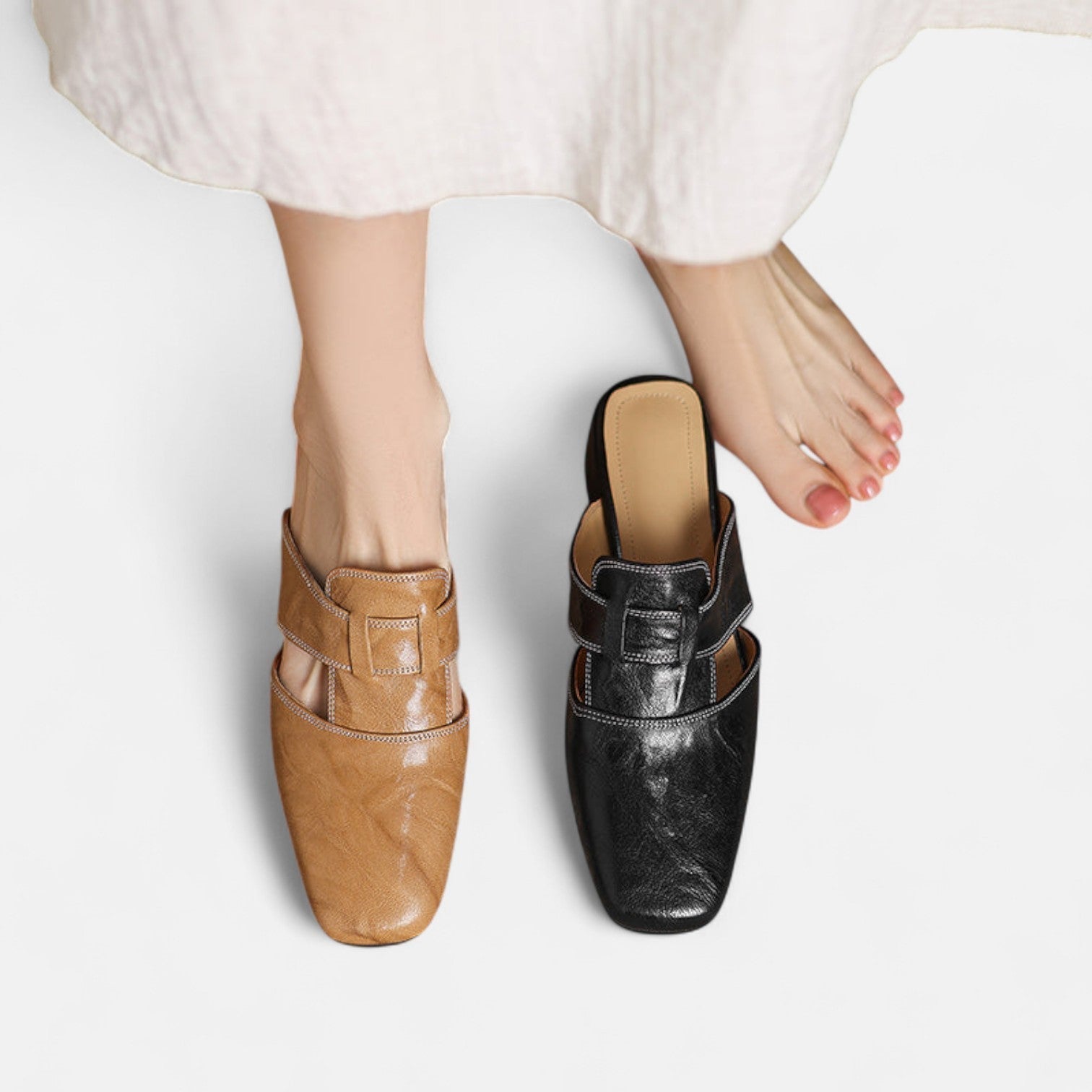 Damen Andie Elegante Ledersandalen – Zeitloser Stil und - - Damen > Sandalen - Concept Fashionlab