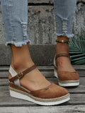 Damen Plateau-Espadrilles mit geschlossenen Zehen