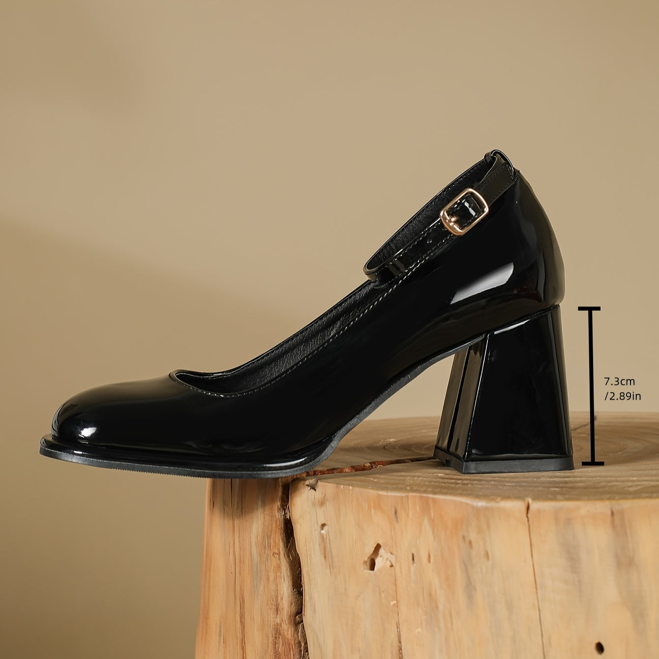 Damen Celeste Patentleder-Riemchenpumps – Schlanker, glänzender - - Damen > Sandalen > Absatz - Concept Fashionlab
