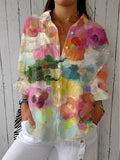Caroline – Aquarell-Blumenbluse