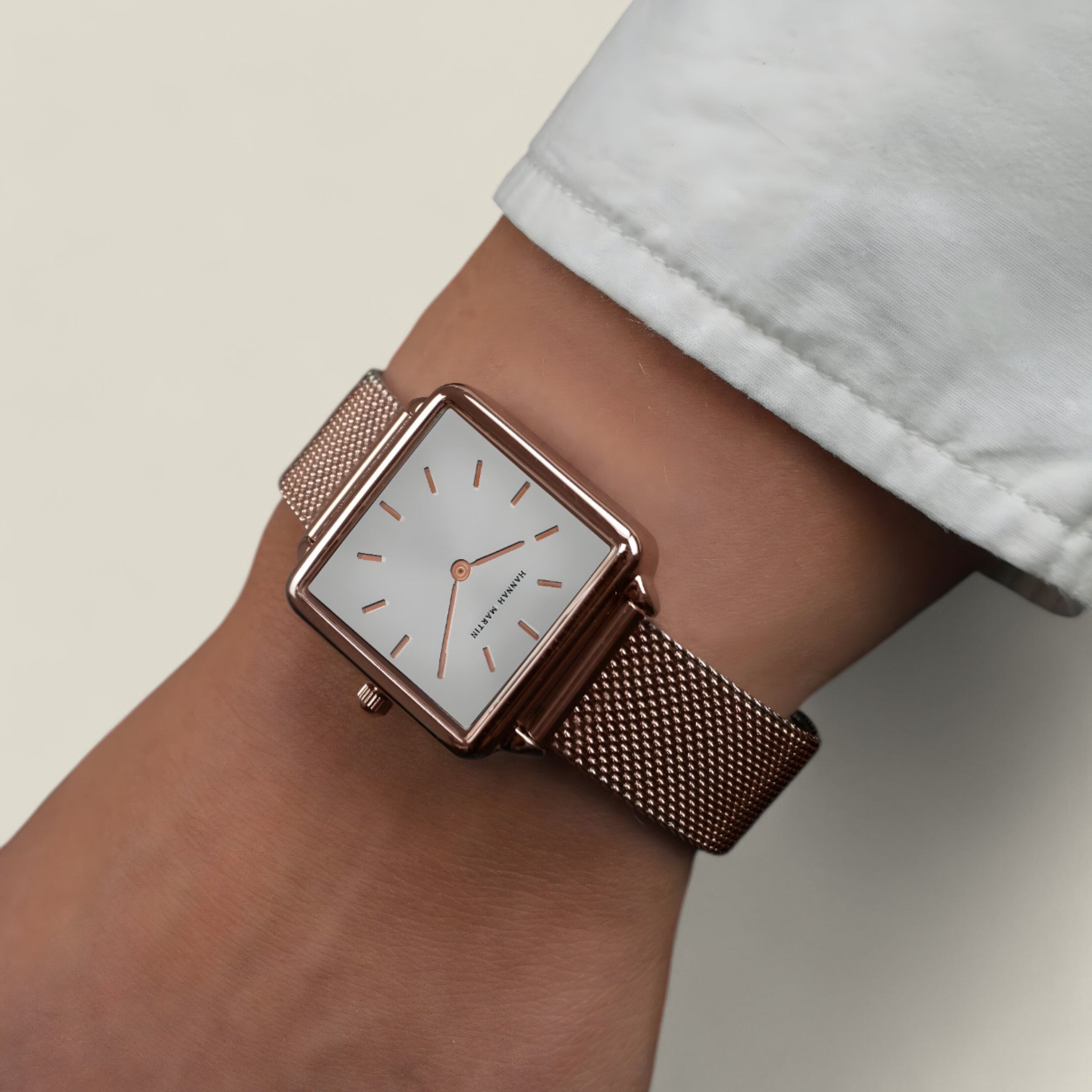 Mia | Quadratische Uhr - Eleganz im Alltag - - - Concept Fashionlab