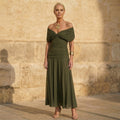 Damen Elegantes grünes Kleid