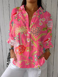Elizabeth - Tropische Blumenbluse