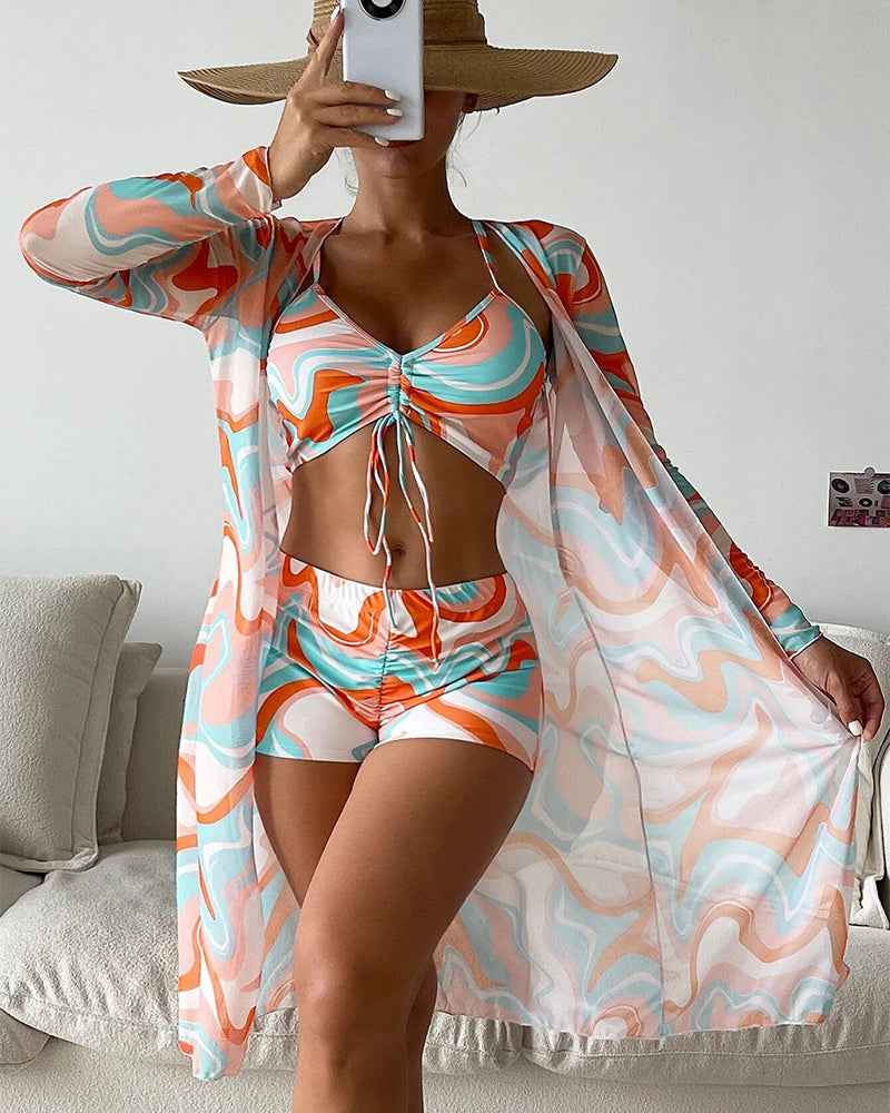Muse® | 3-teiliges bedrucktes Bikini-Set