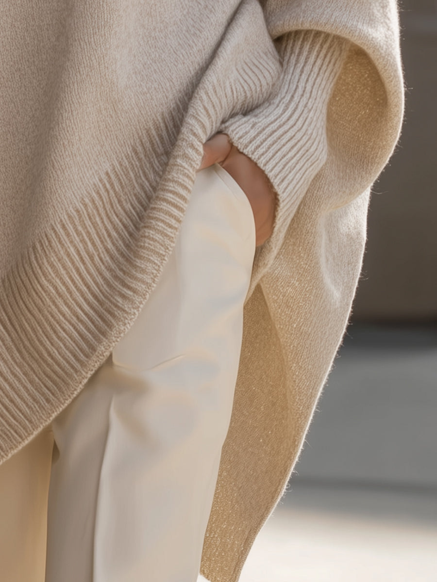 Mandy – Stylish Effortless Elegance Oversized Poncho - - Poncho - Concept Fashionlab
