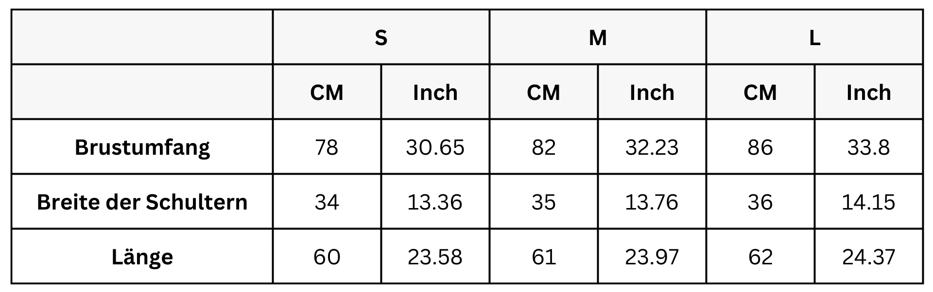 Size Guide