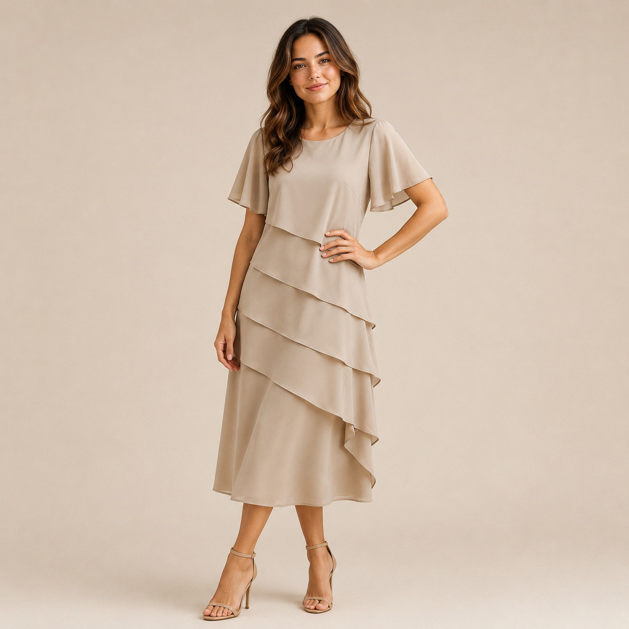 Anmutiges, elegantes Kleid Damen