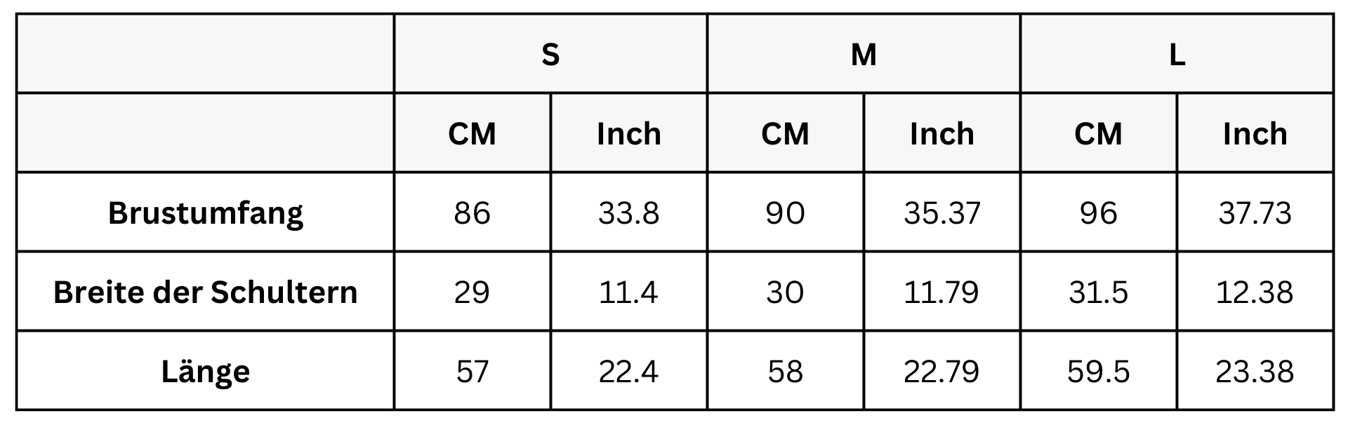 Size Guide