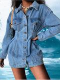 Damen Ember Oversized Denimjacke