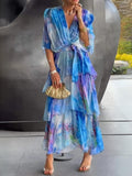 Diana | Glamouröses V-Ausschnitt-Kleid
