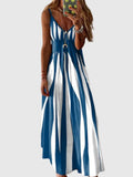 Ariella - Elegant es ärmelloses Maxi-Kleid mit Streifen