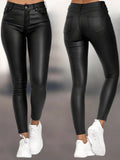 Kunstleder-Skinny-Hose – Ultra-schlank, figurbetonend, Must-Haves für den Abend