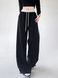 Ivy Hose mit kontrastierendem Taillenbund und weitem Bein Damen