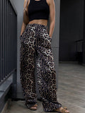 Sopho Leopard-Print Weitehose