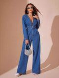 Remi Denim-Overall mit langen Ärmeln