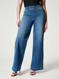 Emma Pull-On-Jeans mit weitem Bein – Bequemer Tragekomfort und figurschmeichelnde Passform