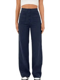 Ivy Hose mit hohem Bund und weitem Bein, elastisch