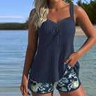 Muse® | Gestreifter Tankini mit zweigeteiltem Strandunterteil