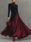 Samt- und Satinabendkleid – Luxuriöses Abendkleid für elegante Anlässe