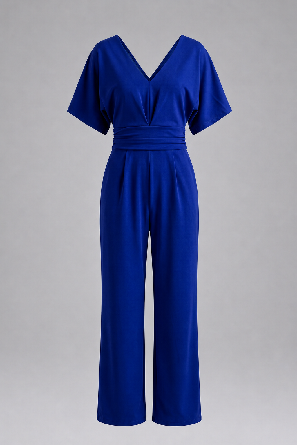 Lena - Eleganter V-Ausschnitt-Jumpsuit - Blau - Jumpsuit - Concept Fashionlab Boutique
